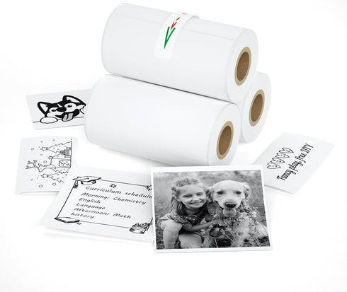 iDPRT S1 S2 M02 T02 Mini Thermal Sticker Paper - (57x29mm, 3.5m/Roll)