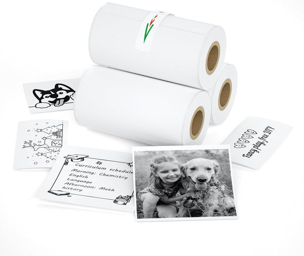 iDPRT S1 S2 M02 T02 Mini Thermal Sticker Paper - (57x29mm, 3.5m/Roll)