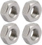 uxcell 4pcs M10 x 1mm Pitch Metric Fine Thread 304 Stainless Steel Hex