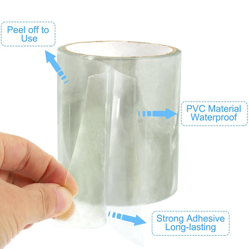 PATIKIL Waterproof Patch Seal Tape, 12 in x 5 Ft, PVC Leak Proof Repair Tape for HVAC Ducts, Roof, Hoses