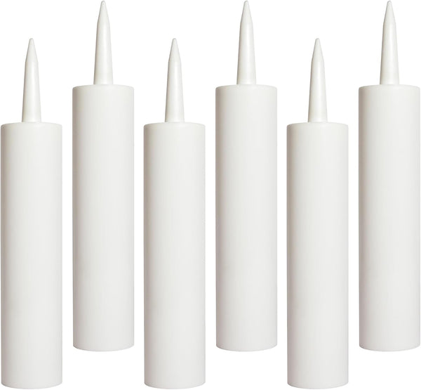 Red Devil 1010 300ML Empty Caulk Tube, 10 oz. Reusable Plastic Caulking Cartridge, 6 Pack