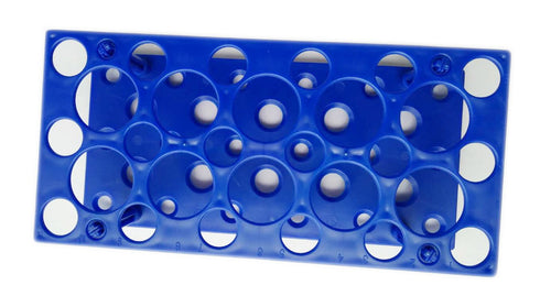 3PCS 28 Well Centrifuge Tube Rack for 10ml/15ml/50ml Laboratory Plastic Tube Rack Holder(Deep Blue)