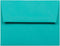 JAM PAPER A2 Colored Invitation Envelopes - Sea Blue Recycled, 100/Pack, 4 3/8 x 5 3/4