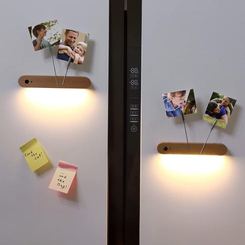 HBGFHG Closet LED Motion Sensor Night Light Battery Operated Wall Light-USB Rechargeable Magnetic Light with Warm White