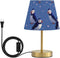 Yasala Table Lamp Puffins Cute Purple LED Night Light Minimalist Bedroom Reading Dorm