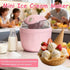 Generic 500ML Frozen Mini Ice Cream Maker, One Touch Dessert Machine for Gelato Sorbet Yogurt, Personal Mini Ice Cream