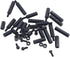 240PCS M2.5 Nylon Hex Spacer Standoffs Screws Nuts Assortment Kit, Male-Female (Black)