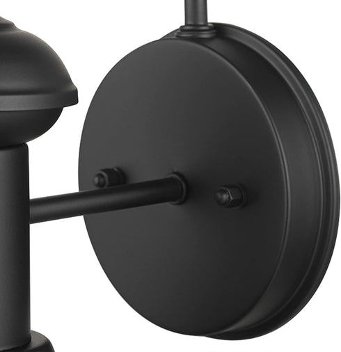 44862 1-Light GLOBE Electric Martes Outdoor Indoor Wall Sconce, Matte Black