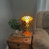 Osasy Gold Hollow drum lampshades, unique moroccan pattern small round metal lamp shade,patterned lamp shade hanging