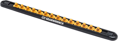 GEARWRENCH 1/4" Drive Magnetic Socket Rail, Includes 14 Clips - 83126