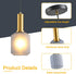 AOJUNSANSAN 2 Pack Mid Century Smoke Gray Glass Pendant Light Fixture Brushed Gold Pendant Lights Kitchen Island Modern