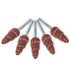 20Pcs Sanding Cone Grinding Wheel - Cone Shape Sandpaper Tapered Cartridge Roll Sanding Polishing Flap Wheel 80 Grit