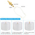 PATIKIL 24.5 52mm 3 Set x Lamp Finials Caps Knob, Solid Brass Lamp Shade Top Decoration Screw Cap Nuts with Brass