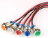 Gebildet 5pcs 10mm AC/DC 12-24V LED Metal Indicator Light Waterproof Signal Lamp Pilot