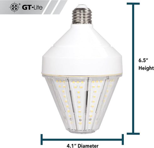 5200 Lumen LED Corn Cob Light Bulb, 40-watt, 300-watt Equivalent, Daylight 5000K, E26 Base, 1-Pack