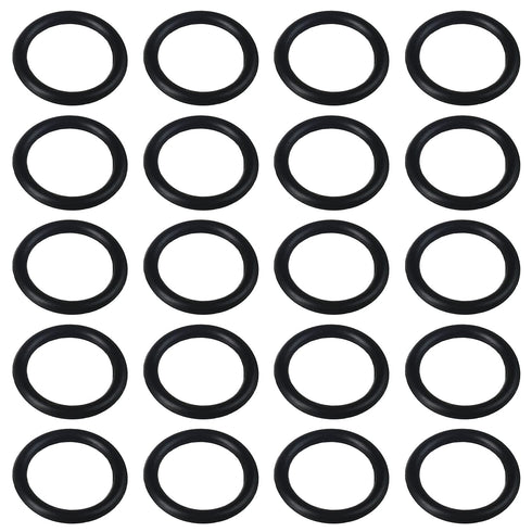 Othmro 50pcs Nitrile Rubber O-Rings, 2mm Wire Dia 16mm OD for Oil or Air Sealing, Black