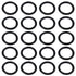 Othmro 50pcs Nitrile Rubber O-Rings, 2mm Wire Dia 16mm OD for Oil or Air Sealing, Black