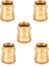 Press Fittings Adapter, 1" Press Fit x 1" Female NPT Threaded (LF Brass, 5 PACK)