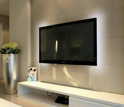 ausuky 5V (White-30cm 18leds) USB LED Strip Light White TV Backlight Lamp Self Adhesive Flexible Tape Wire