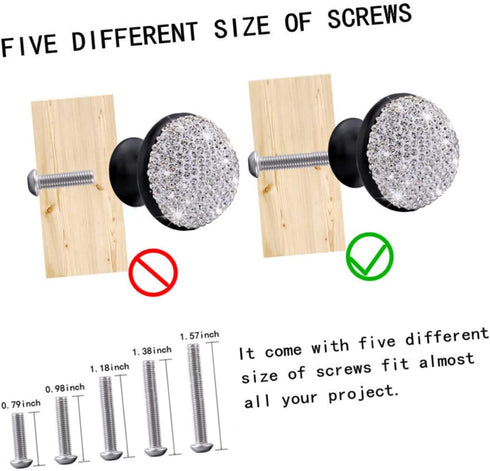 3pcs DOITOOL Vanity Stool Kitchen Cabinet Knobs Shining Alloy Door Knobs Dressing Table Hardware Mushroom