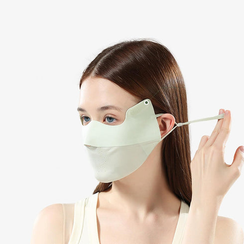 BUBEFSKD Sunscreen Ice Silk UV Protections Face Cover Sunscreen Outdoor Cover With Forehead Covering