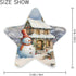 ALAZA Landscape House Snowman Christmas Star Shaped LED Night Light Dusk to Dawn Sensor Plug in Night Home Decor Desk