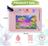 Silicone Painting Mat, 20"x 16" with Cup, Kids Art Mat for Resin, DIY, Drawing, Paint, Clay, Playdoh (Pink)