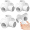 4PCS 1-1/2Inch Elbow PVC Fittings, 5-Way Heavy Duty PVC Pipe Fitting, Furniture