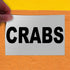 Fastasticdeals 36x24Inches Decal Stickers Multiple Sizes Crabs Black Food Bar Restaurant Truck Industrial Vinyl Safety