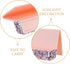 Baluue Rhinestones Business Card Holder Pink Single-sided Desk Organizer with Greeting Card Storage for Office Desktop
