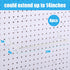 8 Pcs Paper Towel Holder for Pegboard, Extendable Organizer Accessories for Craft Room, Laundry Room, Kitchen, Bathroom