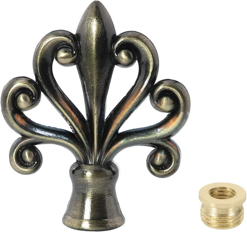 OMOBANU Finials for Lamps Antique Bronze Compatible with Thread 1/8" and 1/4-27 Lamp
