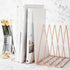 Sooyee 9 Slot Rose Gold Magazine Holder, Desktop File Sorter Organizer, Triangle Bookshelf Decor for Home Office