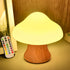 ANGTUO Wooden Mushroom Lamp, 16 Color Changing Mushroom Night Light with Two