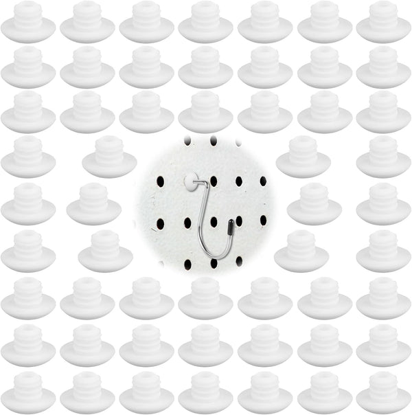180pcs Pegboard Hook Locks, Fit for 1/4in Pegboard Hook Accessories, Security Locks for Hanging Hooks (White)