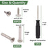 130PCS M4 (65Set) Furniture Joint Connector Bolt & Cap Nut Kit, Furniture Screw Bolts Cabinet Panel Connector Binding