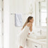 Bathroom Towel Holder Towel Bar Wall Mounted: 16'' One-Piece Rack, Hand Towel Holder for Bathroom Decor (Brushed Nickel)