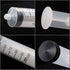 DEPEPE 2pcs 100ml Large Plastic Syringe with 2pcs 47in Handy Tubing and Luer Connections for Labs, Measuring