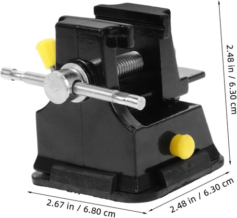 1pc jojofuny Mini Tabletop Bench Vice Base Compact Vise Clamp for Jewelry Making Fine Carving and Crafts Lightweight