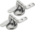 Fizocosisto Stainless Steel Toilet Seat Hinge Replacement Parts Mountings Adjustable Toilet Seat Bolts Nuts with Screws