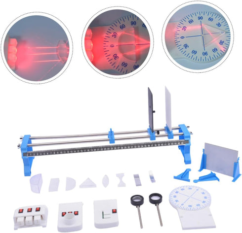 1set Alipis Optics Learning Experiment Kit Safe and Portable Physics Tools for Light Experiments Includes Optical