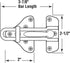 11316 Pack) Prime-Line U Swing Bar Door Guard With High Security Auxiliary Lock, Satin Nickel Finish (Single