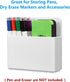 CaseBot Magnetic Dry Erase Marker Holder, Whiteboard Pen and Eraser Holder, Magnet Pencil Cup Organizer for Office,