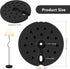 Generic 9.25 Inch Counterweight Plastic Lamp Base Weight, Round Floor Lamp Base Replacement Only, Heavy Duty for Table