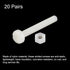 uxcell 20 Pairs Nylon Screw Nut Assortment, M6x50mm Slotted Pan Head Screws & M6 Hex Nuts for Electronics