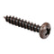 Rok Hardware 100 Pack #4 x 5/8" Deep Coarse Thread Phillips Pan Head Wood Screws, Bronze Plated MDF