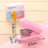 Small Desktop Staples with Staple Remover, 2.5 Inch Labor Saving Black Stapler for 20 Sheets Capacity with 400 Pcs No.10 Staples (Pink) by YIKANGHENG
