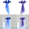 Ywmsfl 6pieces Chair Sashes for Weddings Stretch Band Spandex Bows for Elegant Decors Event Accent Chair