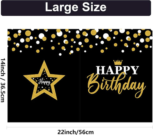Jumbo Birthday Card, Giant Guest Book for Happy Birthday Party Decorations, Gifts for Office Teacher - Large 14 x 22