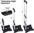 110-lbs Sutekus Folding Hand Truck and Dolly Lightweight Portable Luggage Cart for School Travel Office Moving (Black)